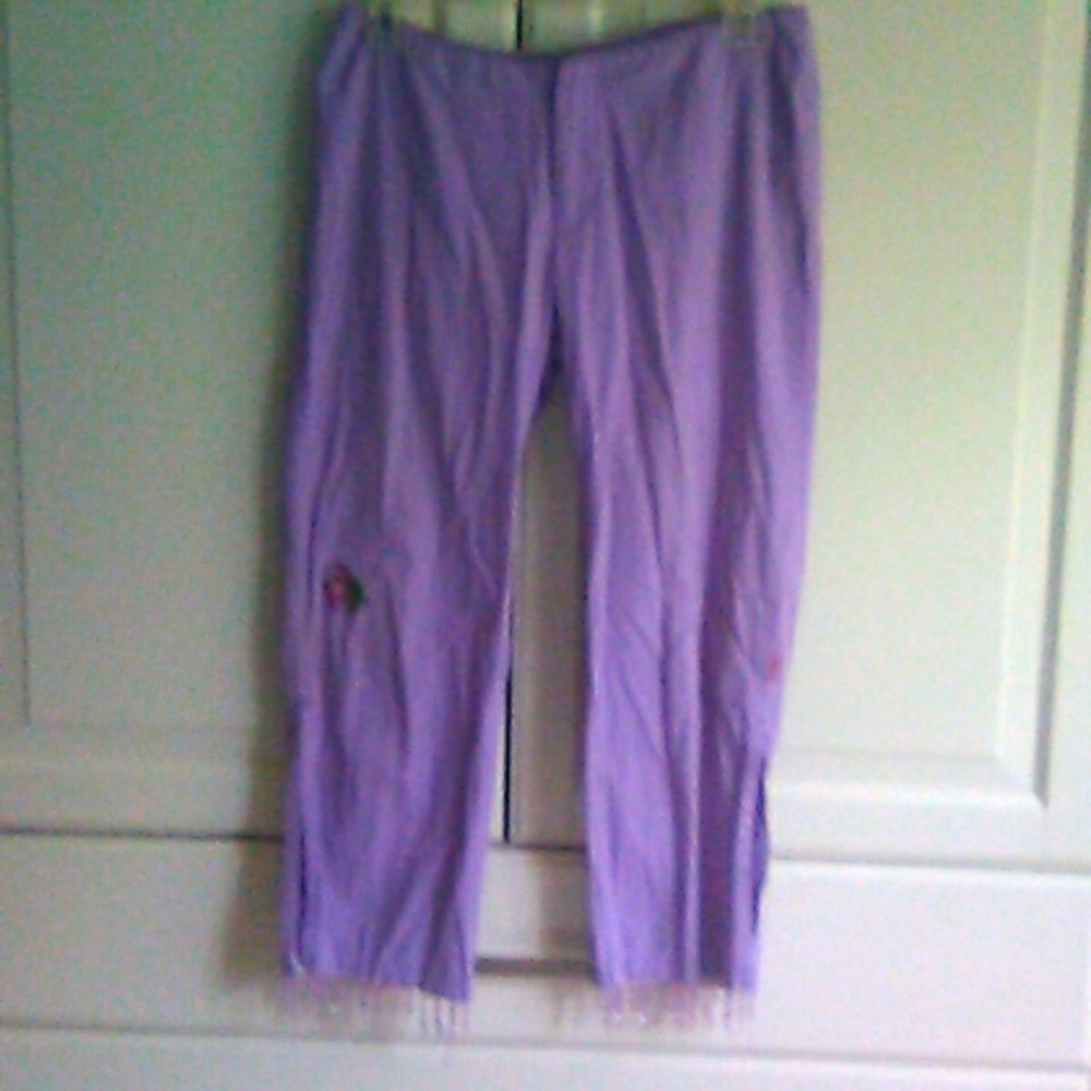 Rusty beaded pants